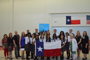 Students, teachers, and dignitaries celebrated 12 Imagine North Texas students as winners in the C-Span StudentCam documentary competition.